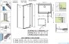 Radaway Essenza Kdj kabina 80x120cm prawa szkło przejrzyste 1385043-01-01R/1384054-01-01